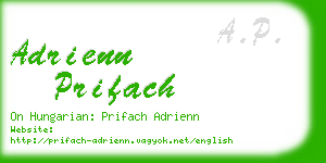 adrienn prifach business card